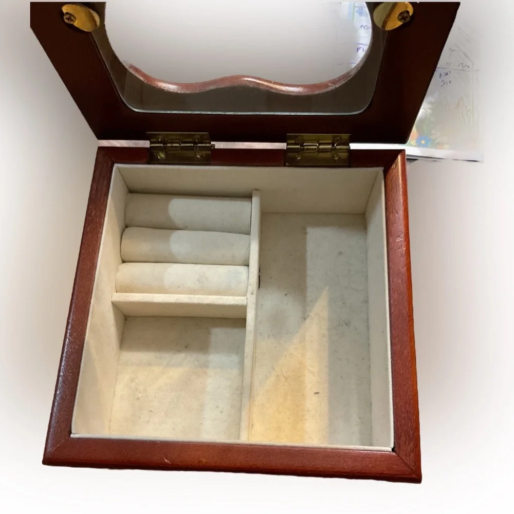 Croft & Barrow Wooden Square Jewelry Box